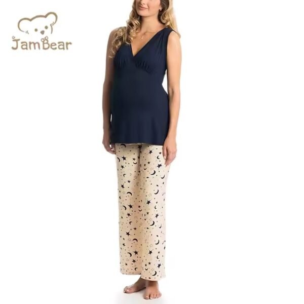 maternity pijamas matching organic  mom and baby matching robe products
