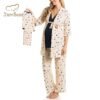 maternity pijamas matching organic  mom and baby matching robe products