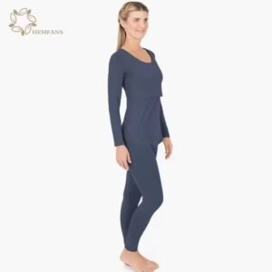 Shop our ultra-soft bamboo maternity sleepwear. This organic cotton lactation pajama set features easy breastfeeding access for ultimate comfort and style.