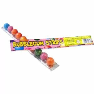 Crazy Candy Factory Colorful Bubblegum Strips 30g Pack