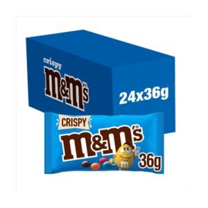 m&m's milk chocolate crispy bag 36g std × 24 × 1