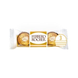 ferrero rocher milk chocolate hazelnut pralines treat pack 3 pieces 37.5g t3 × 16 × 1