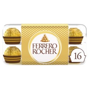 ferrero rocher milk chocolate hazelnut pralines gift box of chocolates 16 pieces 200g t16 × 1