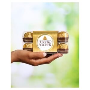 ferrero rocher milk chocolate hazelnut pralines gift box of chocolates 16 pieces 200g t16 × 1