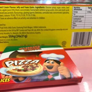 Gummy Zone Pizza Novelty Gummy Candy 21g Box with 5 Slices