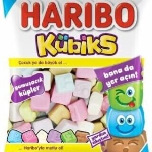 Haribo KubikS Halal Certified Cube Shaped Fruity Gummy Candy 80g