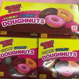 Gummy Zone Yummy Gummy Doughnuts 21g Box 3 Pieces Gluten Free Candy
