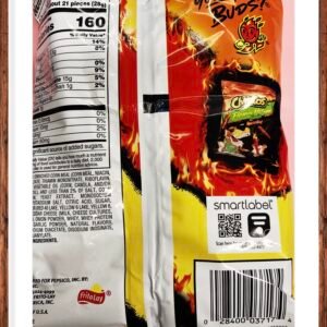 A 92.2g bag of Cheetos Flamin' Hot Crunchy corn snacks featuring Chester Cheetah and the fiery red spicy seasoning.
