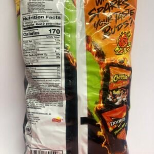A large 226.8g bag of Cheetos Flamin' Hot Limon Crunchy corn snacks featuring Chester Cheetah and a lime slice.