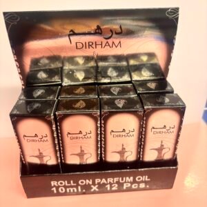 Dirham 10ml alcohol-free perfume oil bottle for sensitive skin