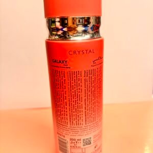 Galaxy Crystal 200ml perfume spray bottle with elegant floral fragrance design