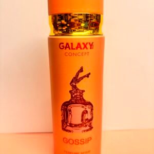 Galaxy Gossip 200ml perfume spray bottle with flirty and modern feminine branding