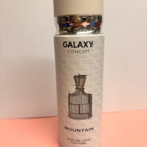 Galaxy Mountain 200ml perfume spray bottle with refreshing and earthy fragrance design