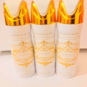 Lattafa Made Al Oud 200ml perfume spray bottle showing elegant Arabic packaging