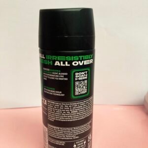 Lynx Africa 150ml body spray bottle with iconic orange and black branding