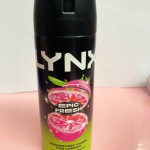 Lynx Epic Fresh 150ml body spray bottle for long-lasting odor protection