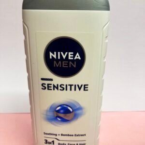 NIVEA MEN 3-in-1 shower gel bottle for body face and hair 250ml
