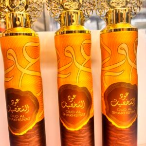 Nusuk Oud Al Shakhsiyat 300ml air freshener spray bottle with luxury oud fragrance