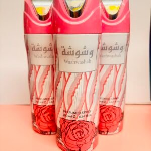 Washwashah 200ml perfume spray bottle with oriental Arabic-inspired design