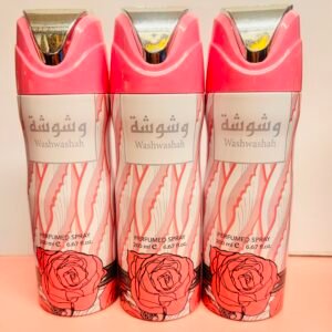 Washwashah 200ml perfume spray bottle with oriental Arabic-inspired design