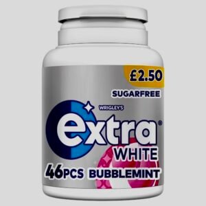 Extra White Bubblemint Sugar Free Chewing Gum 46 Piece Bottle £2.50 Price Marked Tub