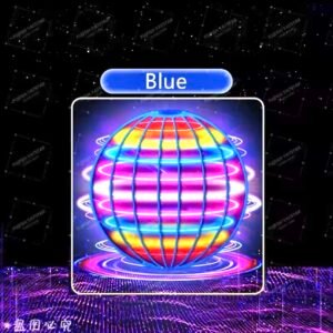 A 360-degree rotating flying ball toy with colorful LED lights, featuring boomerang flight mode and hand-controlled induction sensors.