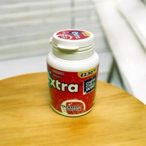 Wrigley’s Extra Strawberry Bottle Chewing Gum – 46 Pcs