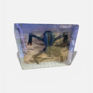 A compact B14-Pro series folding toy drone featuring a built-in camera, 2.4GHz remote control, and LED lights for indoor and outdoor flight.