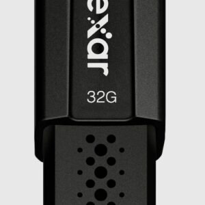 A 32GB Lexar JumpDrive S80 USB 3.2 flash drive featuring a compact, durable design for high-speed file transfers.