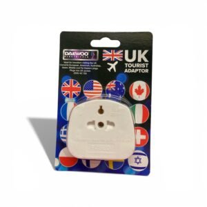 UK travel adapter for tourists converting EU US and AU plugs to 3-pin UK socket