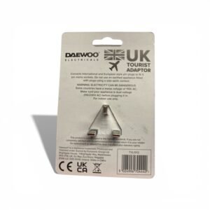 UK travel adapter for tourists converting EU US and AU plugs to 3-pin UK socket