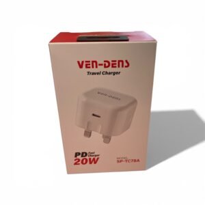 Ven-Dens SP-TC78A 20W Power Delivery fast charging wall plug with USB-C port