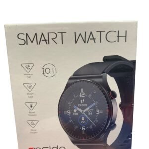 Front view of the Yesido IO11 smart watch packaging featuring icons for wireless calling, heart rate, blood pressure, and blood oxygen monitoring.