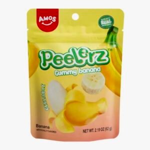 Amos Peelerz Banana Yellow Peelable Gummy American Candy Bag
