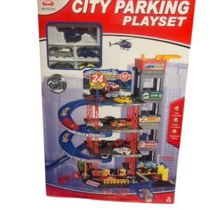 City Parking Playset for Kids – Mini Car Garage Toy with Building Blocks & Educational Fun