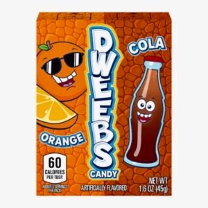 Dweebs Cola and Orange Dual Flavor American Candy 45g Box