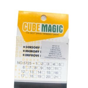 A vibrant 3x3 Magic Cube with a smooth-turning design, used for improving memory, focus, and fine motor skills in kids and adults.