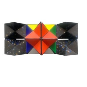 A vibrant 3x3 Magic Cube with a smooth-turning design, used for improving memory, focus, and fine motor skills in kids and adults.