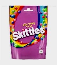 Skittles Wild Berry Chewy Sweets Pouch 136g – Mixed Berry Flavoured Candy Sharing Bag