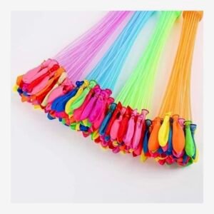Colorful Wafani quick fill water balloon bunches prepped for rapid filling