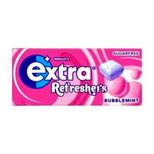 Extra Refreshers Bubblemint Sugarfree Chewing Gum Handy Box – 7 Pieces