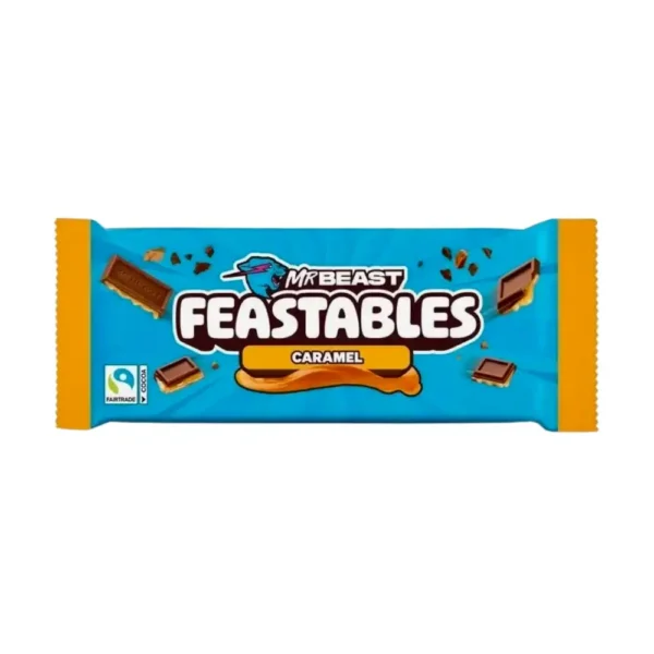MrBeast Feastables Caramel filled milk chocolate bar 60g